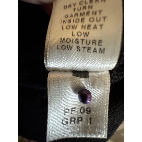 ST JOHN CAVIAR SKIRT 10 Black Wool Santana Knit Pull On Classic $595 - Picture 9 of 14